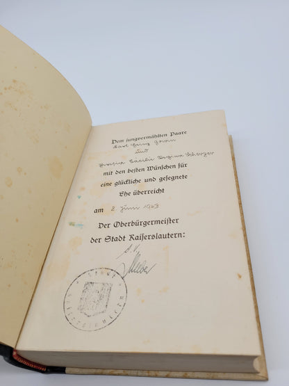 Mein Kampf Hochzeitsausgabe Kaiserslautern (Druckschrift)