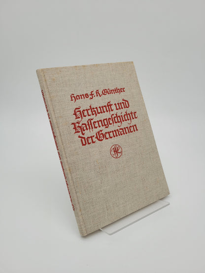Herkunft und Rassengeschichte der Germanen (Original Schutzumschlag)