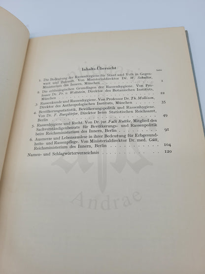 Rassenhygiene im völkischen Staat