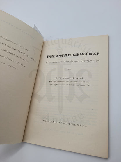 Deutsche Gewürze (letze Auflage)