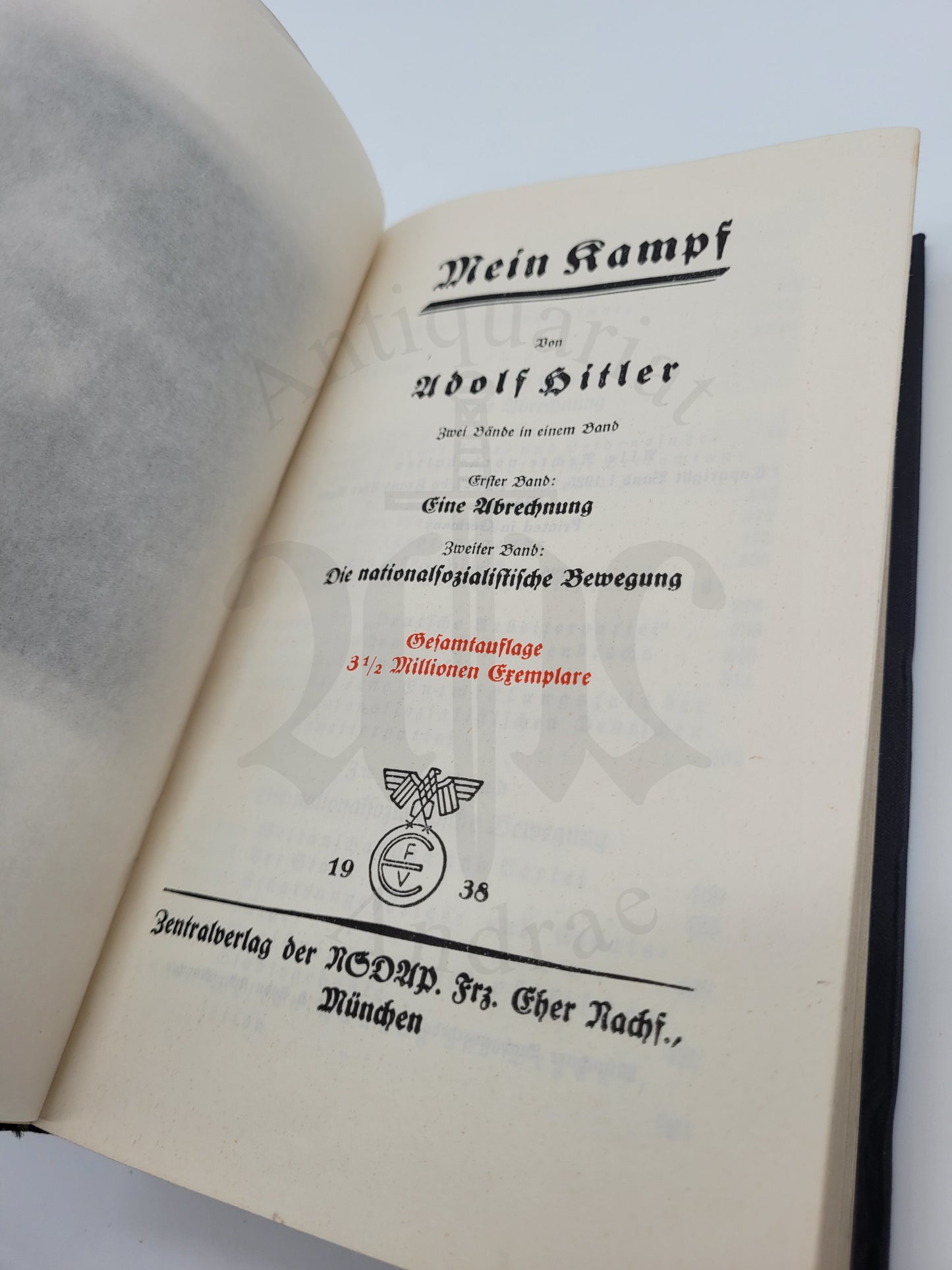 Mein Kampf Volksausgabe 1938 (Mint)