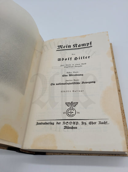 Mein Kampf Hochzeitsausgabe 1936 (+ Schuber)