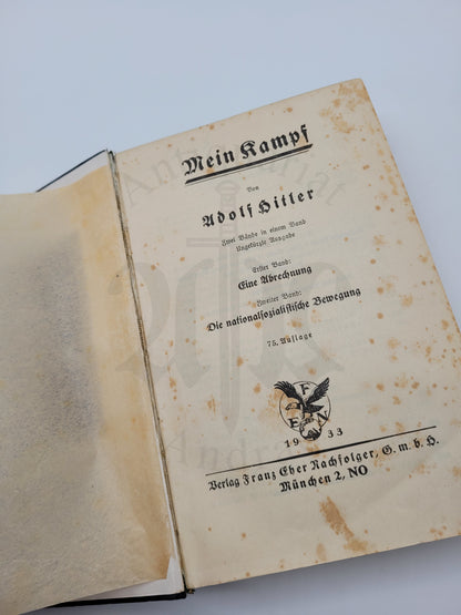 Mein Kampf Volksausgabe 1933