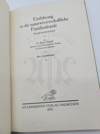 Familienkunde (Orig. Schutzumschlag)