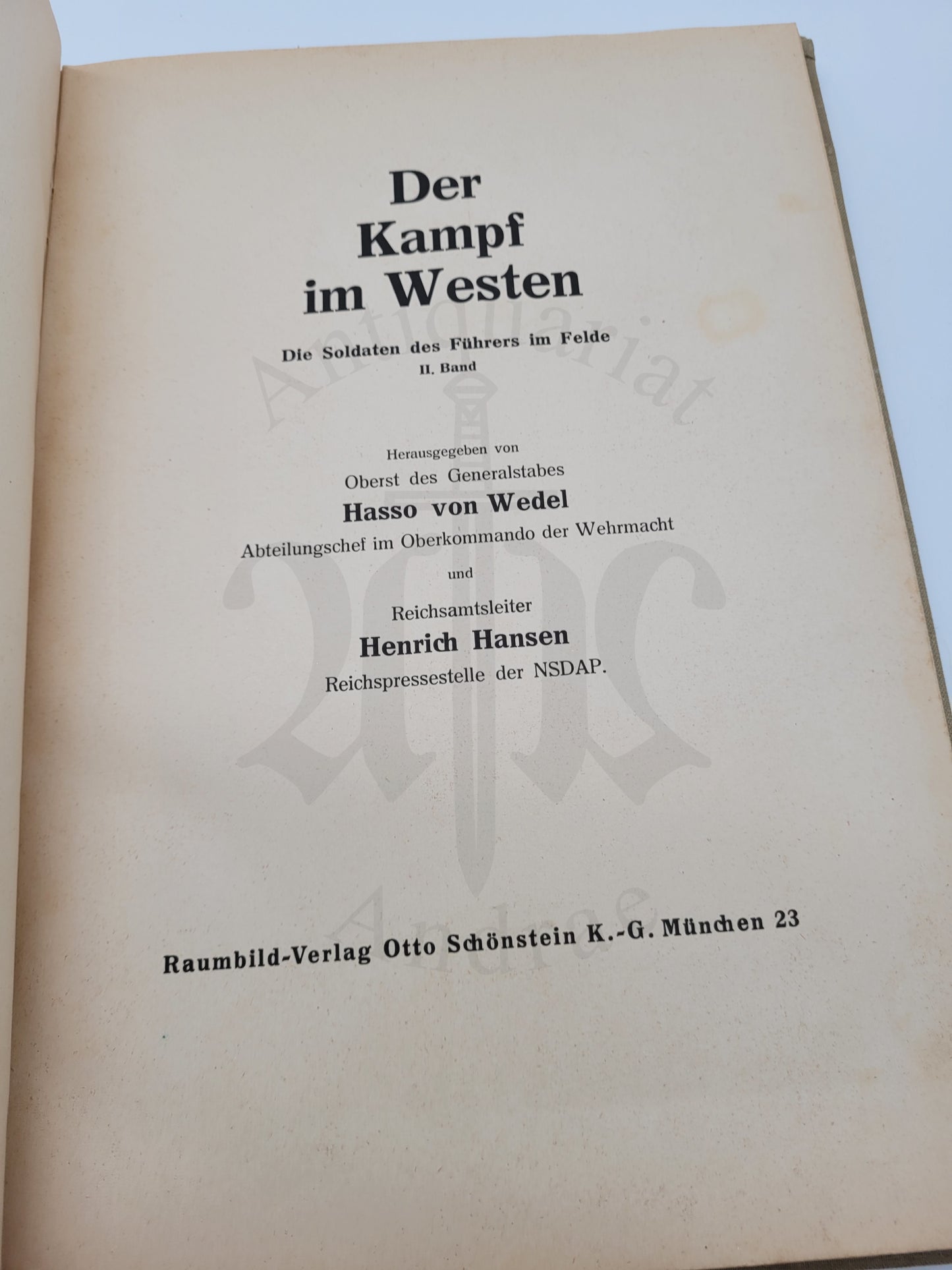 Der Kampf im Westen (Raumbilderalbum) (3D-Brille)