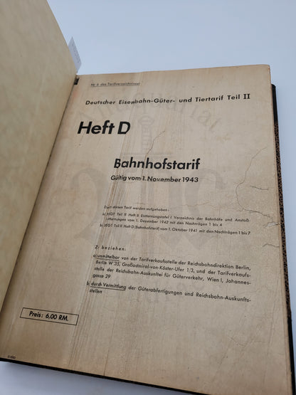 Heft D Bahnhofstarif