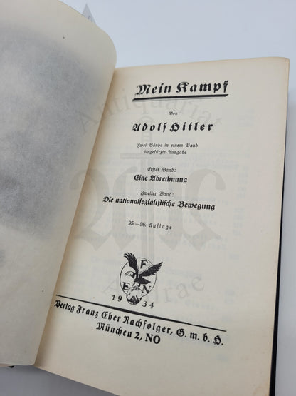 Mein Kampf Volksausgabe 1934