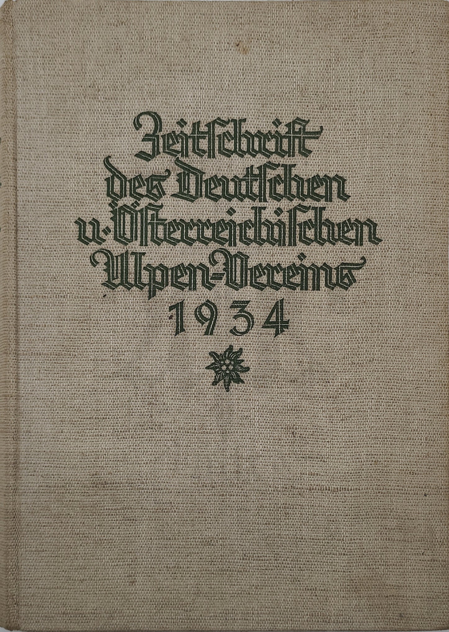 Zeitschrift des Deutschen und Österreichischen Alpenvereins 1934
