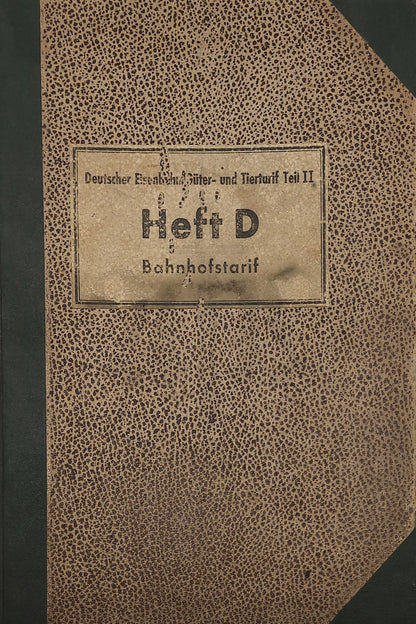 Heft D Bahnhofstarif