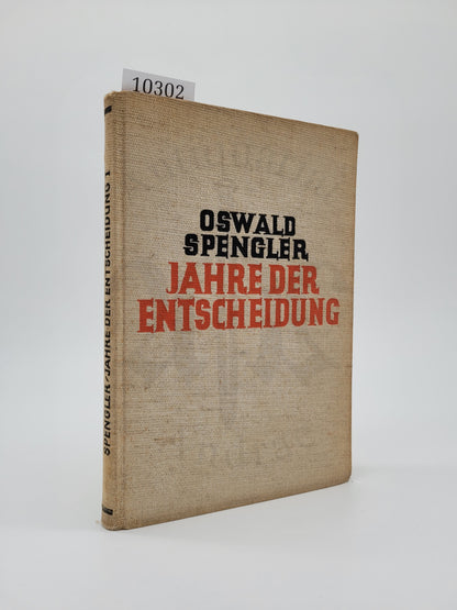 Jahre der Entscheidung (Orig. Schutzumschlag)