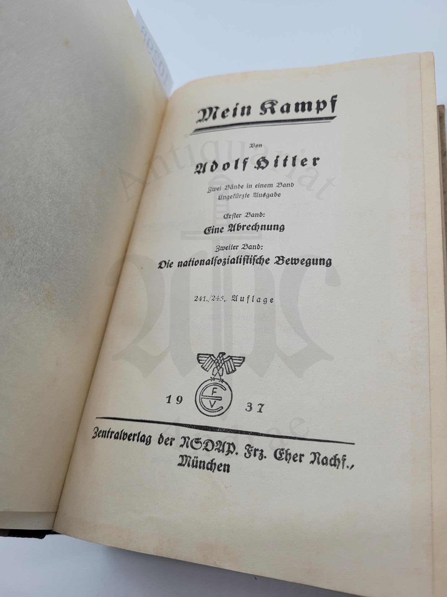 Mein Kampf Hochzeitsausgabe 1937 (+ Schuber)