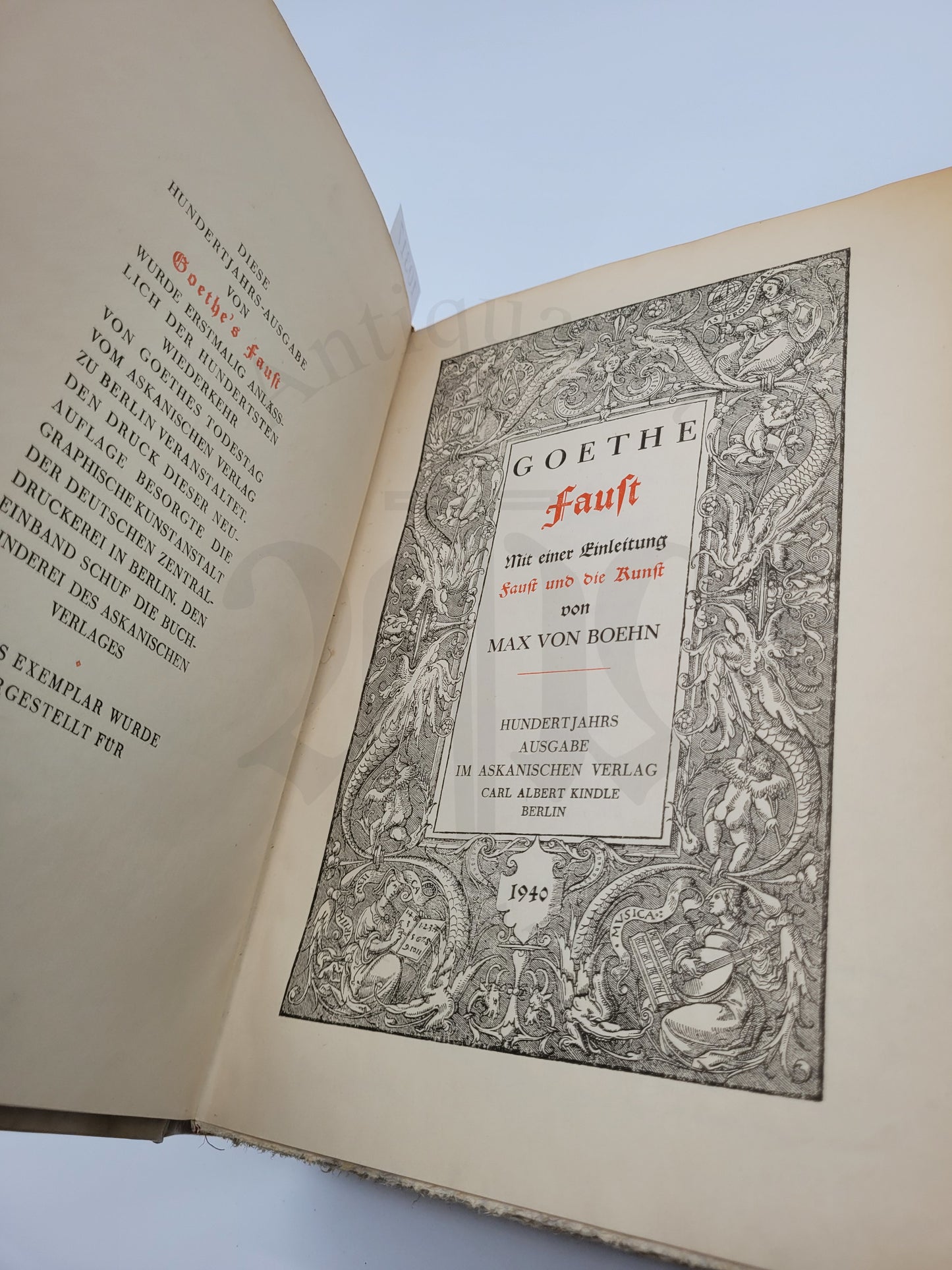 Faust (Ganzpergament Hundertjahrs Ausgabe)