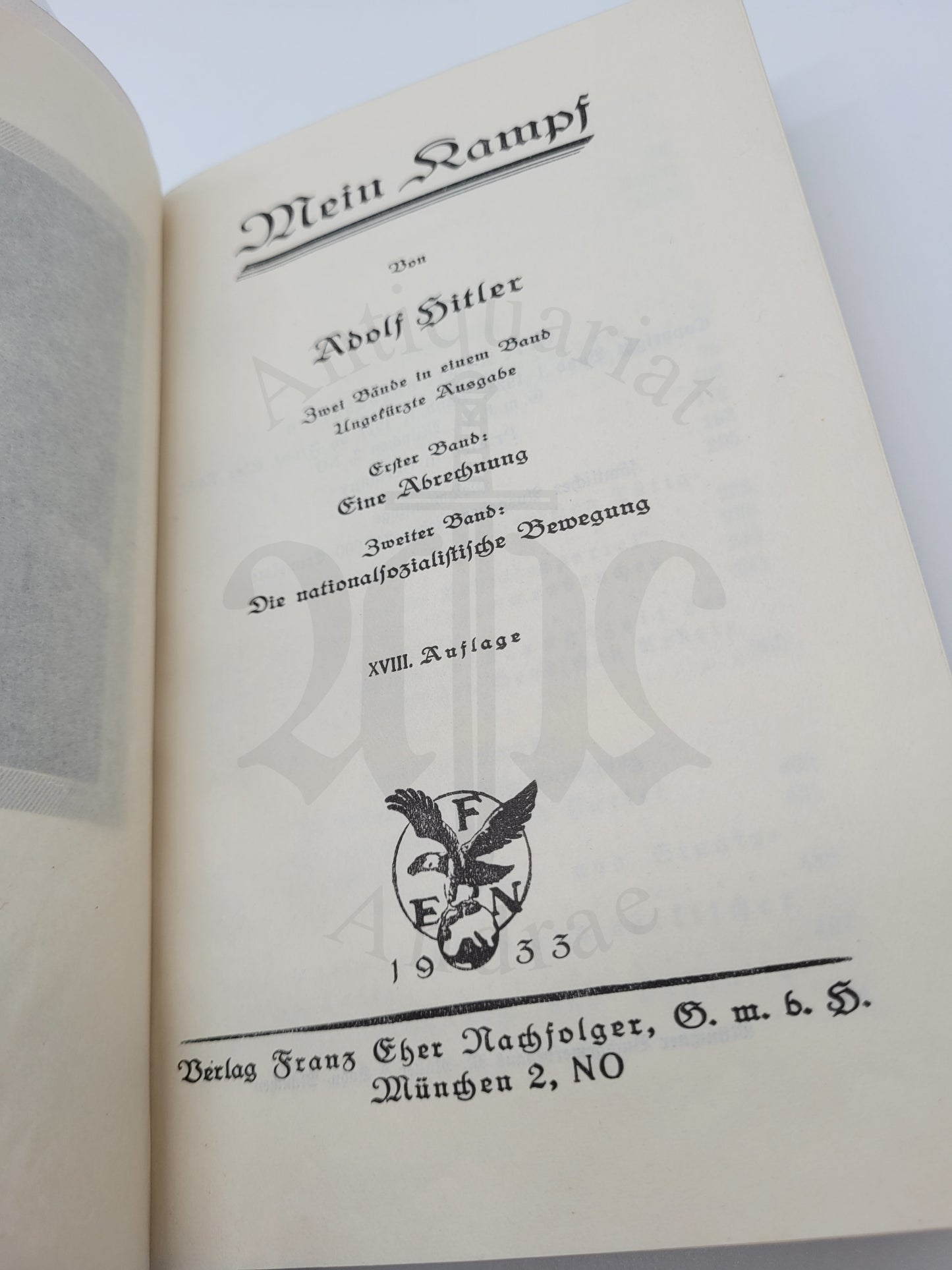 Mein Kampf Volksausgabe 1933