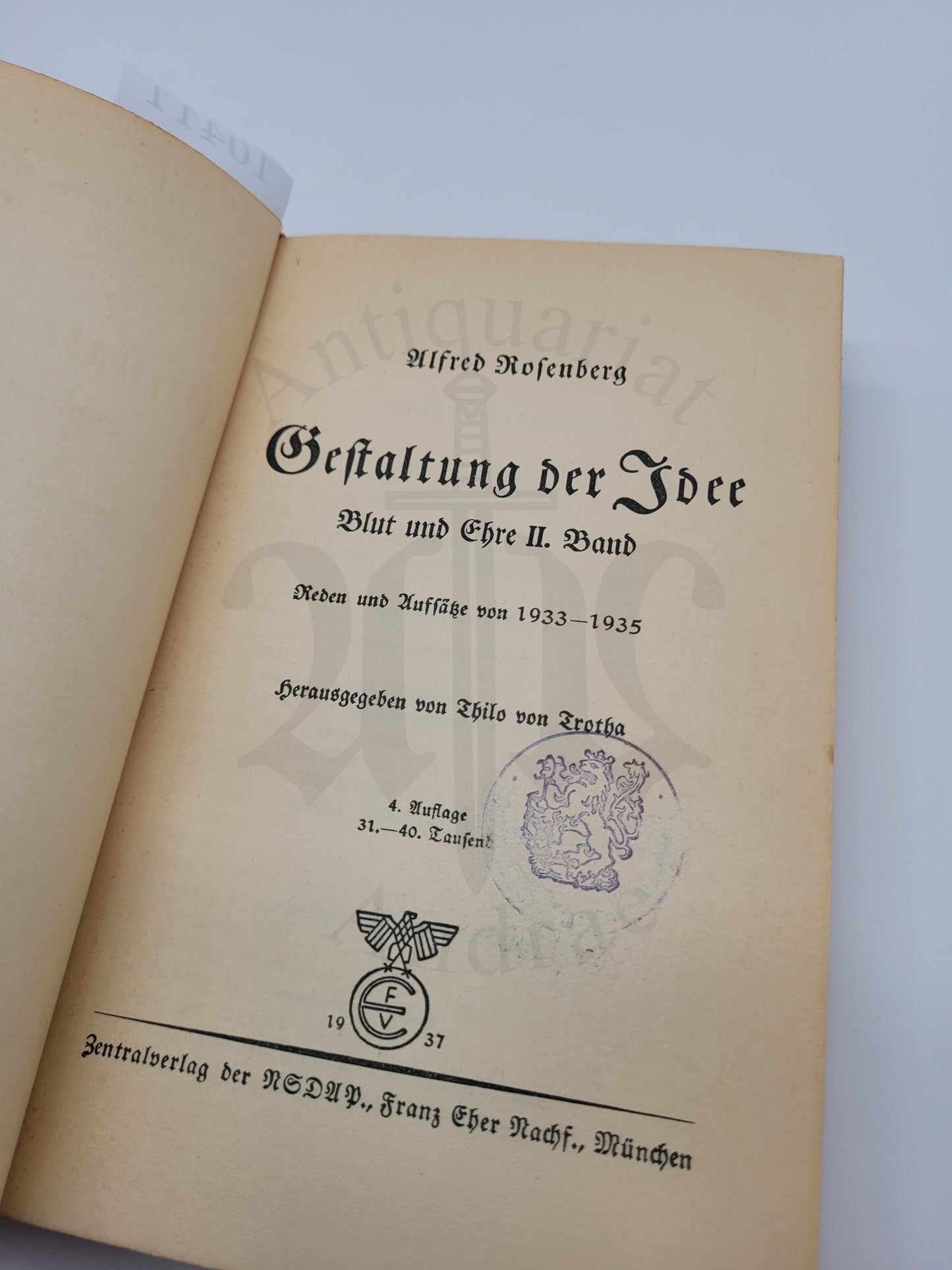 Gestaltung der Idee (Orig. Schutzumschalg)