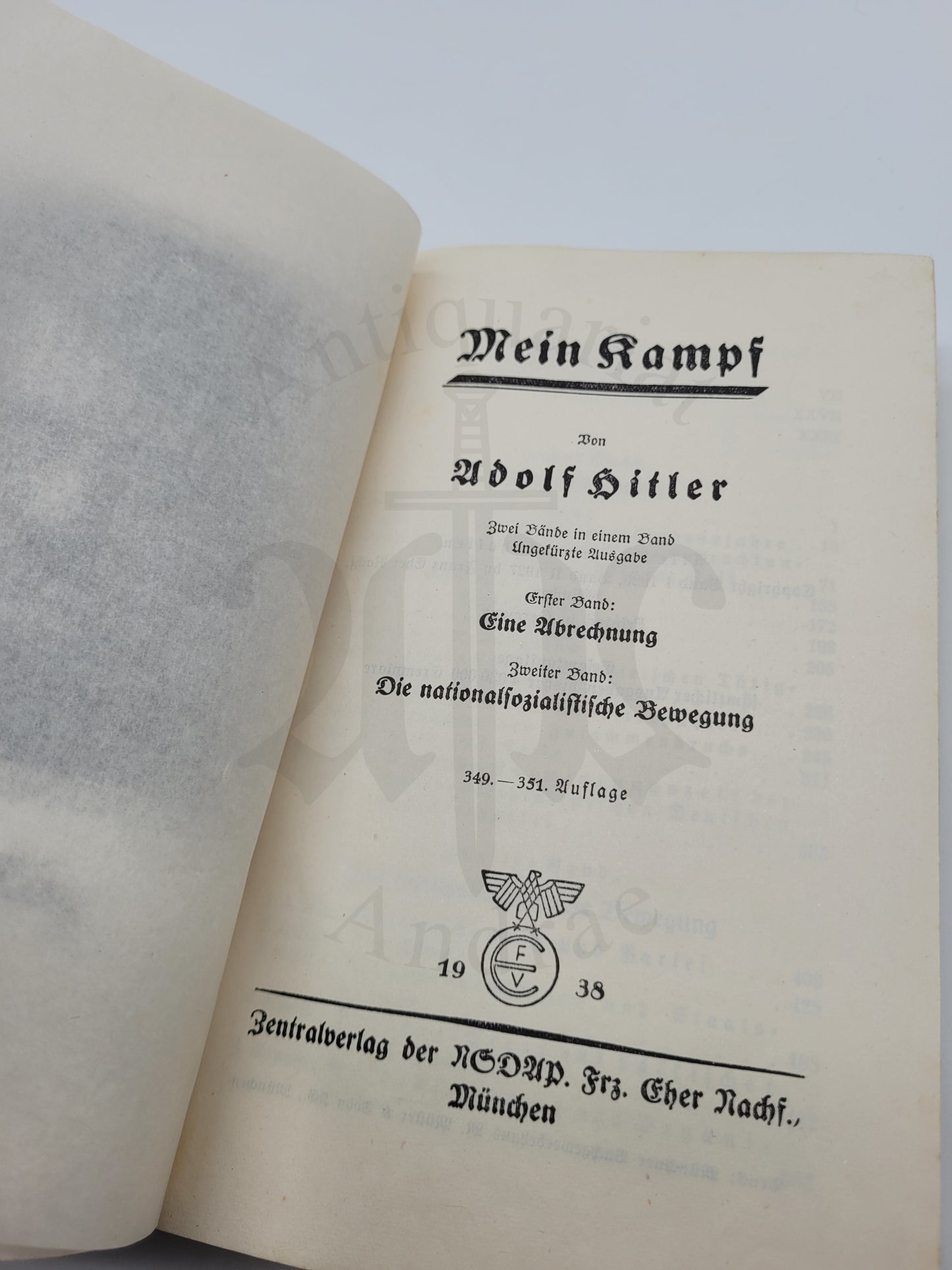 Mein Kampf Volksausgabe 1938