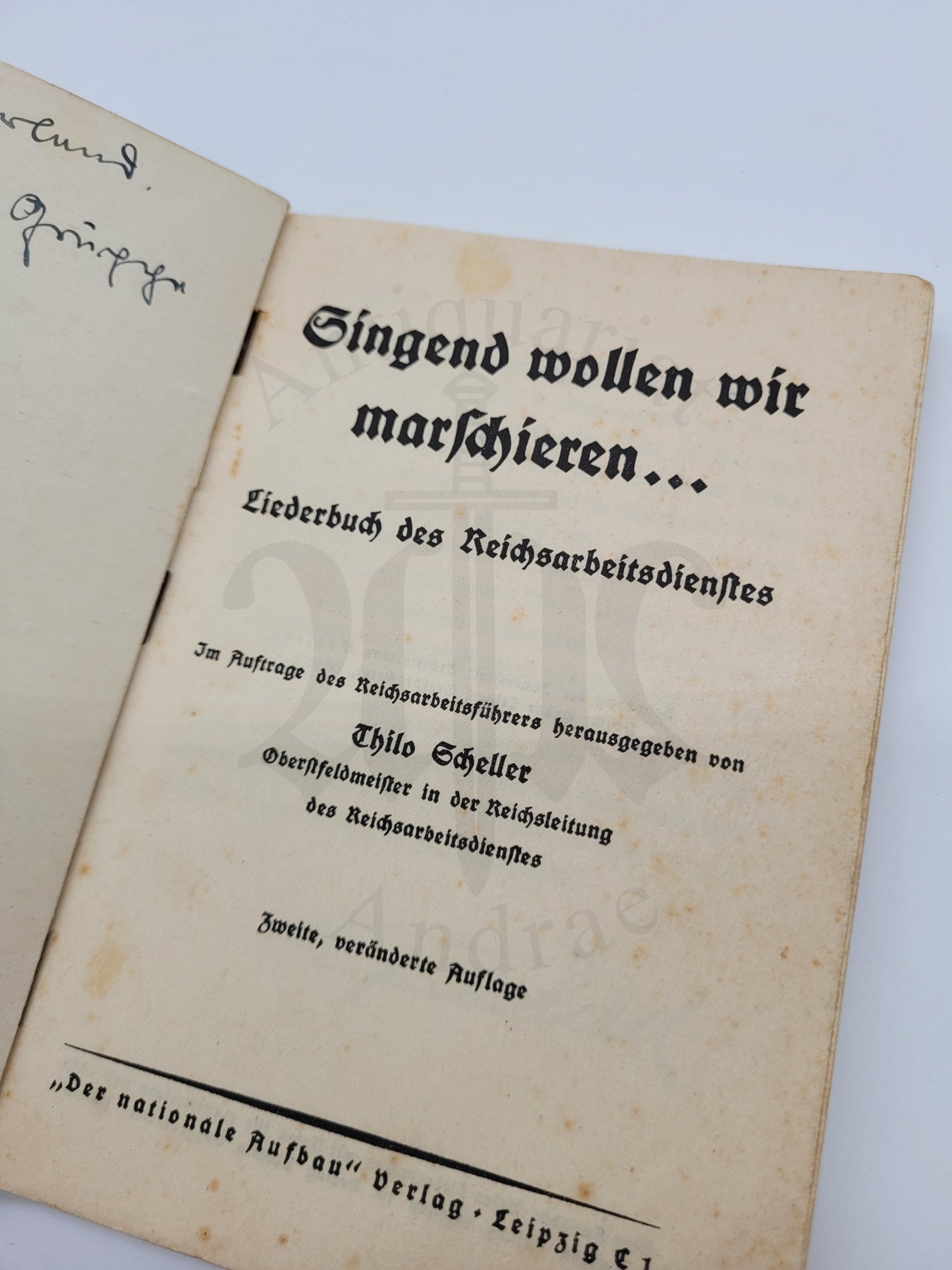 Singend wollen wir marschieren (Liederbuch)
