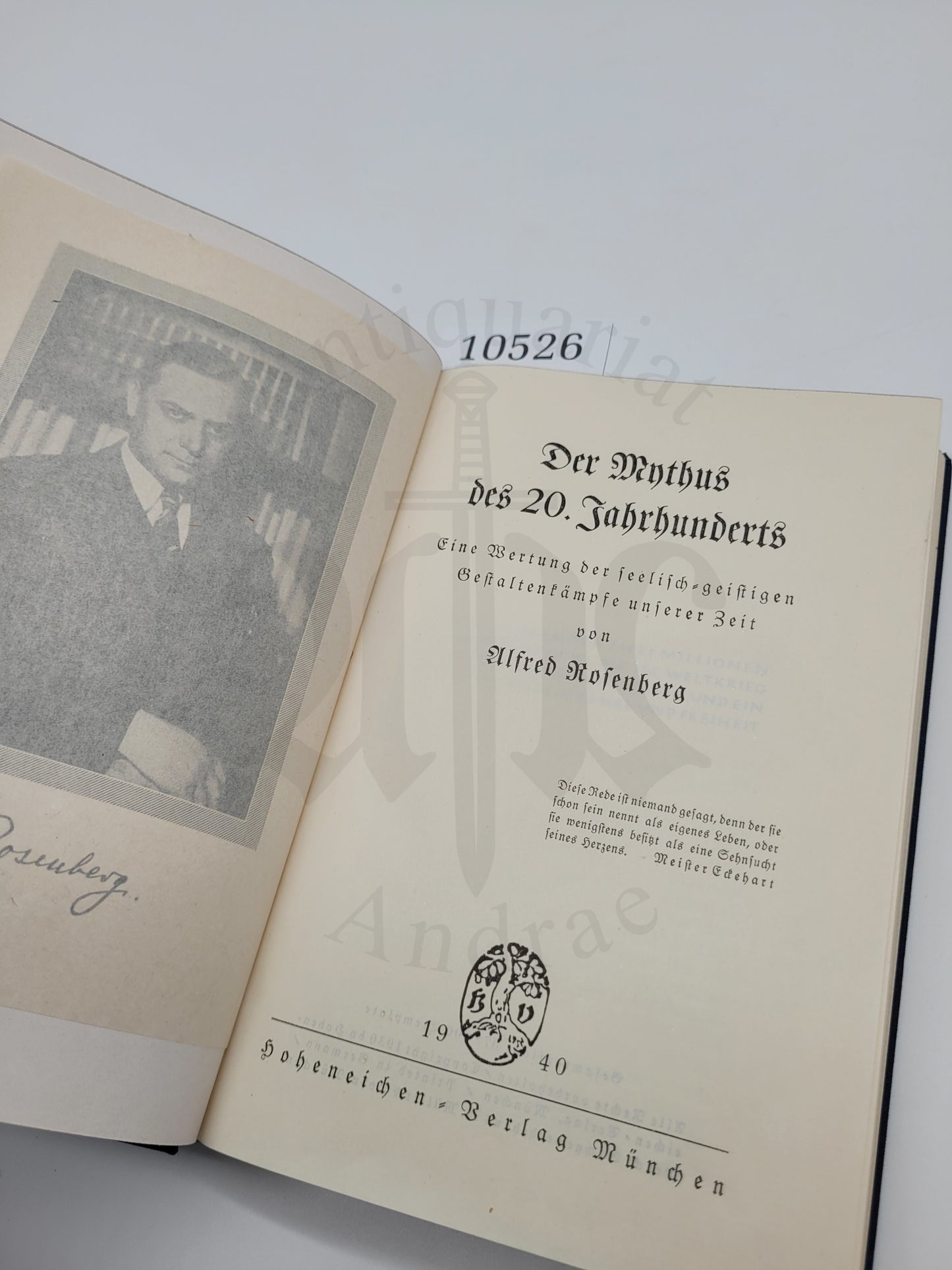 Der Mythus des 20. Jahrhunderts (Dünndruck-Ausgabe) (Antisemitisch)
