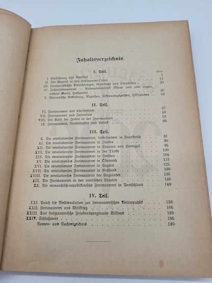 Weltfreimaurerei Weltrevolution Weltrepublik