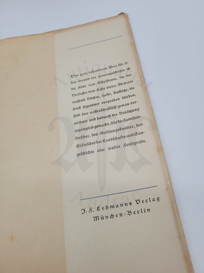 Die räumlichen und rassischen Gestaltungskräfte der Großdeutschen Geschichte (Orig. Schutzumschlag)