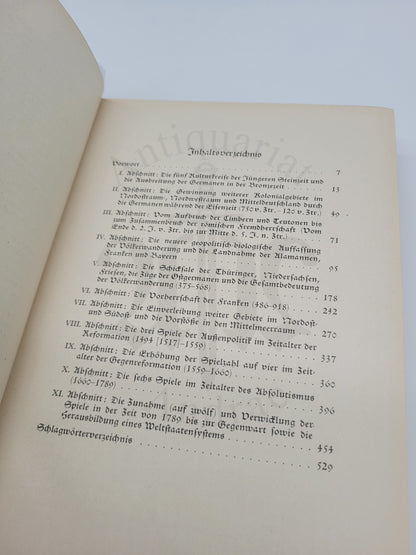 Die räumlichen und rassischen Gestaltungskräfte der Großdeutschen Geschichte (Orig. Schutzumschlag)