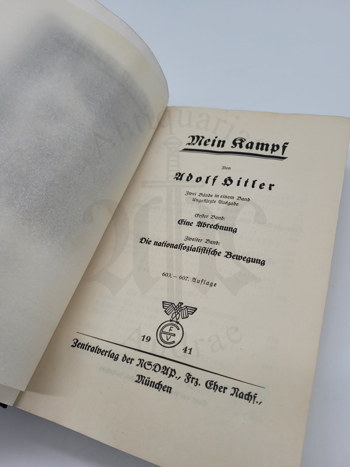 Mein Kampf Volksausgabe 1941 (NS Volkswohlfahrt)