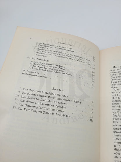 Rassenkunde des jüdischen Volkes (Orig. Schutzumschlag)