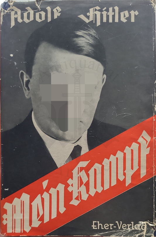 Mein Kampf Volksausgabe 1936 (Orig. Schutzumschlag) (TD-Widmung)