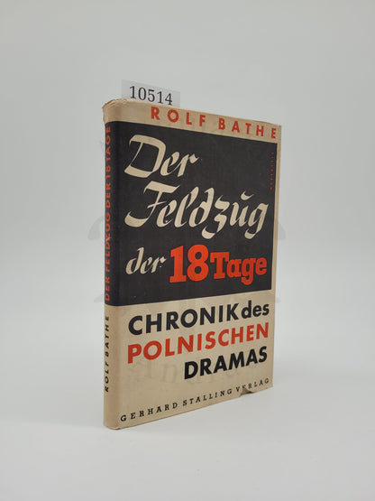 Der Feldzug der 18 Tage (Orig. Schutzumschlag)