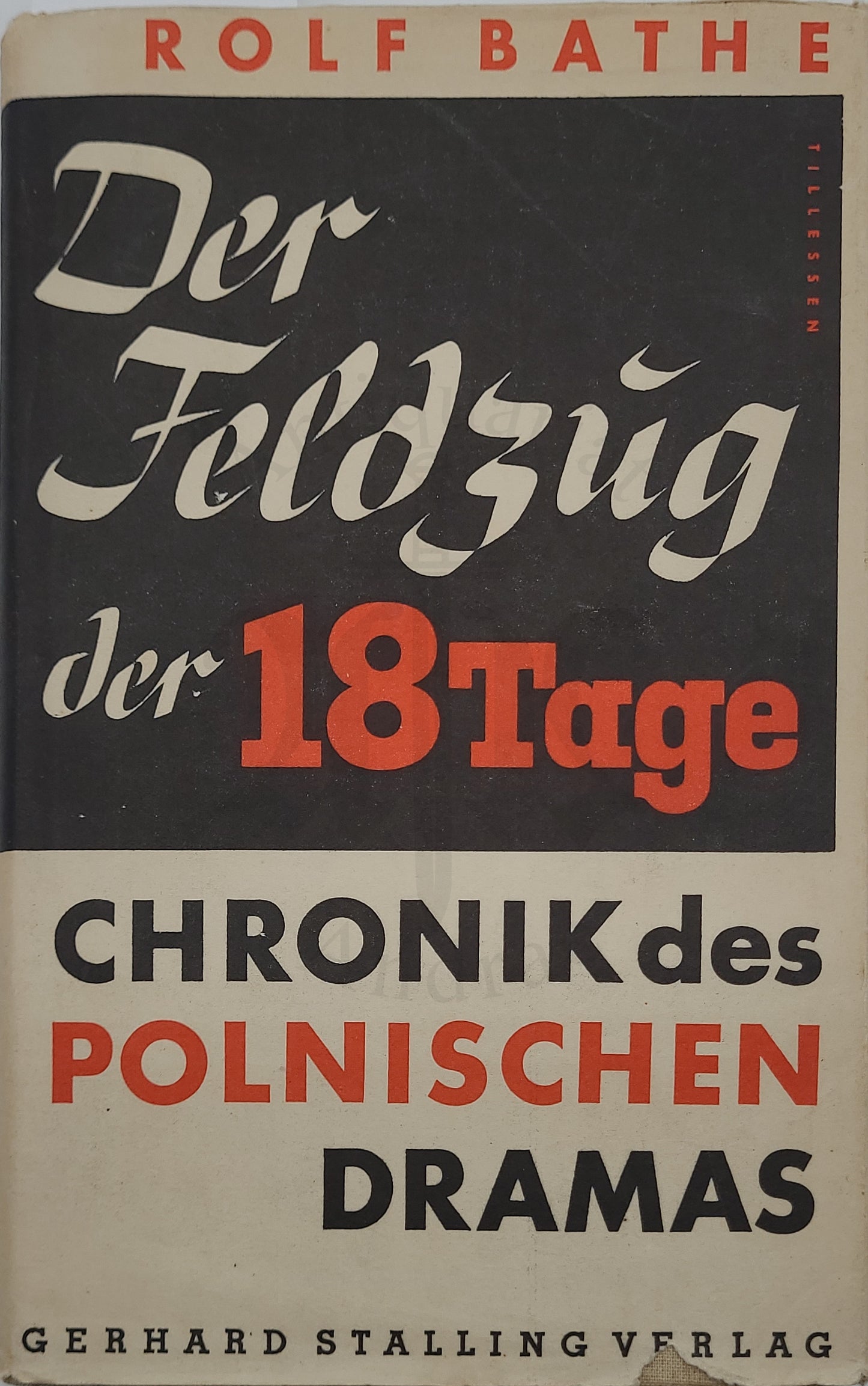 Der Feldzug der 18 Tage (Orig. Schutzumschlag)