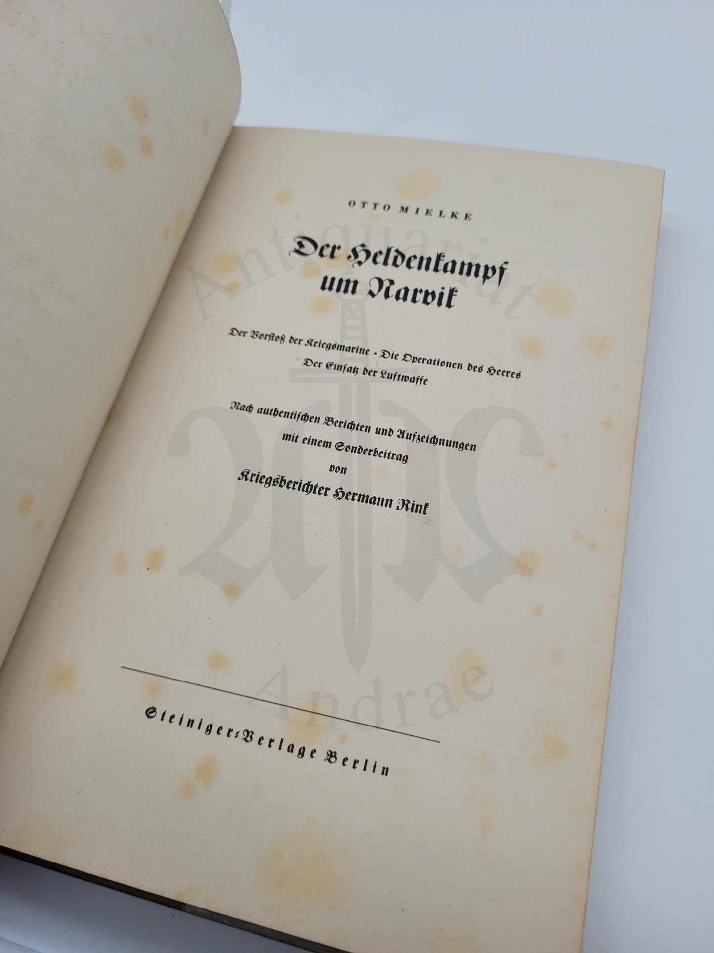 Der Heldenkampf um Narvik (Orig. Schutzumschlag)