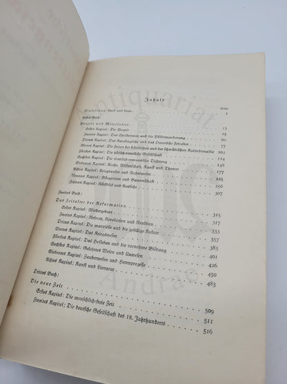 Deutsche Kultur und Sittengeschichte