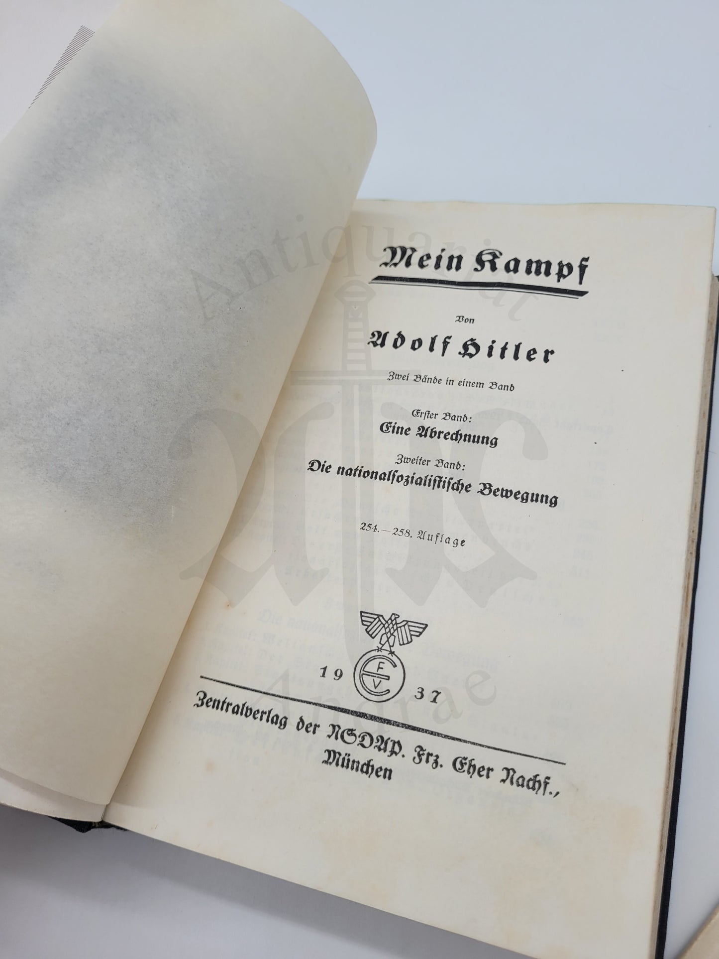 Mein Kampf Volksausgabe 1937 (Orig. Schutzumschlag)