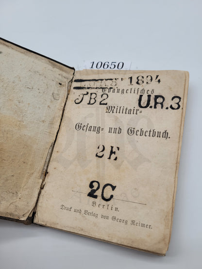 Evangelisches Militär Gesang und Gebetbuch (LEESEEXEMPLAR)