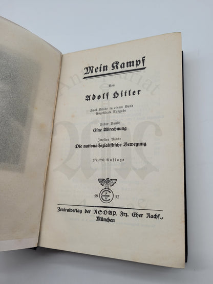 Mein Kampf Volksausgabe 1937 (Leseexemplar)