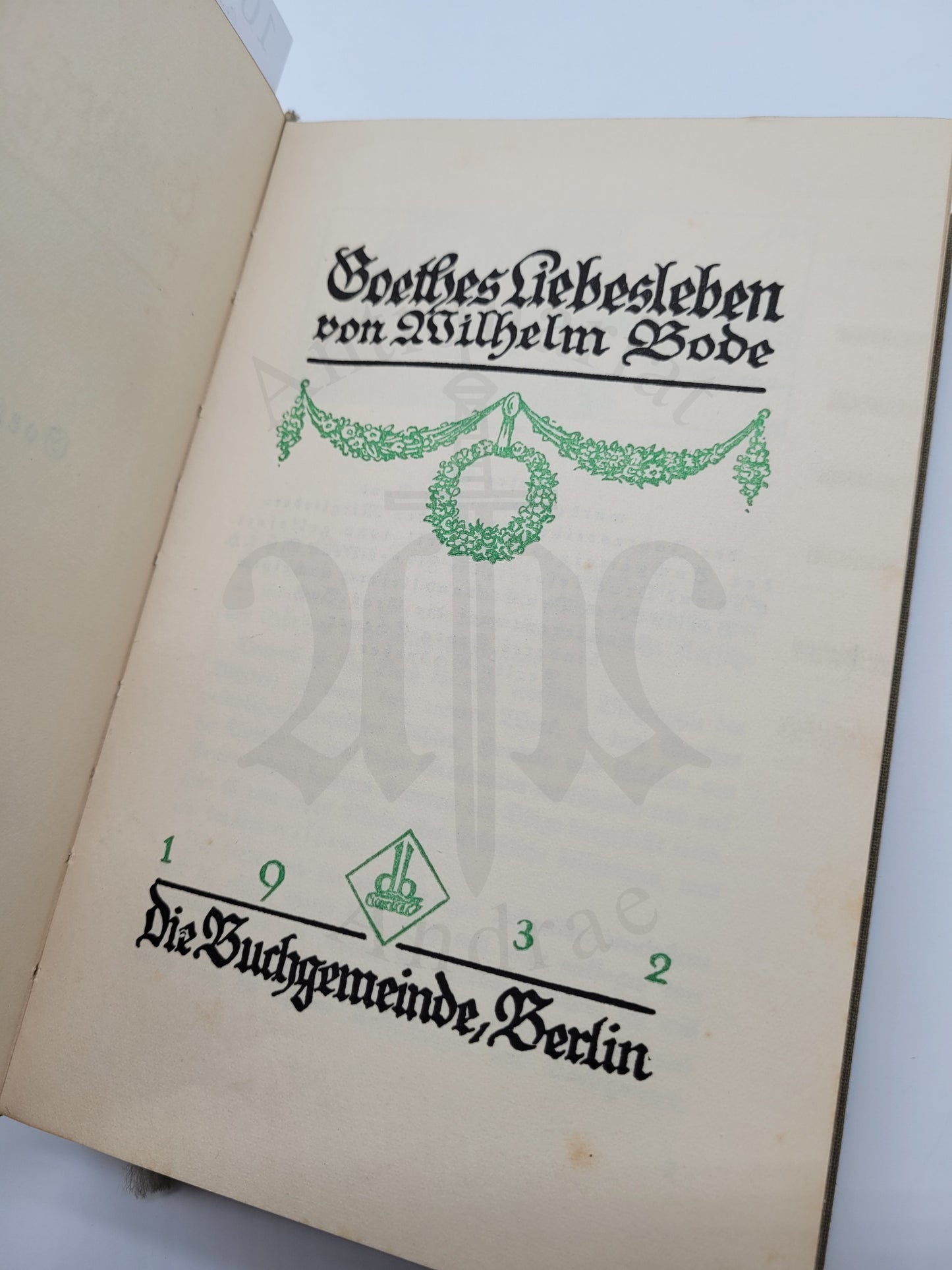 Goethes Liebesleben (Halbleder)