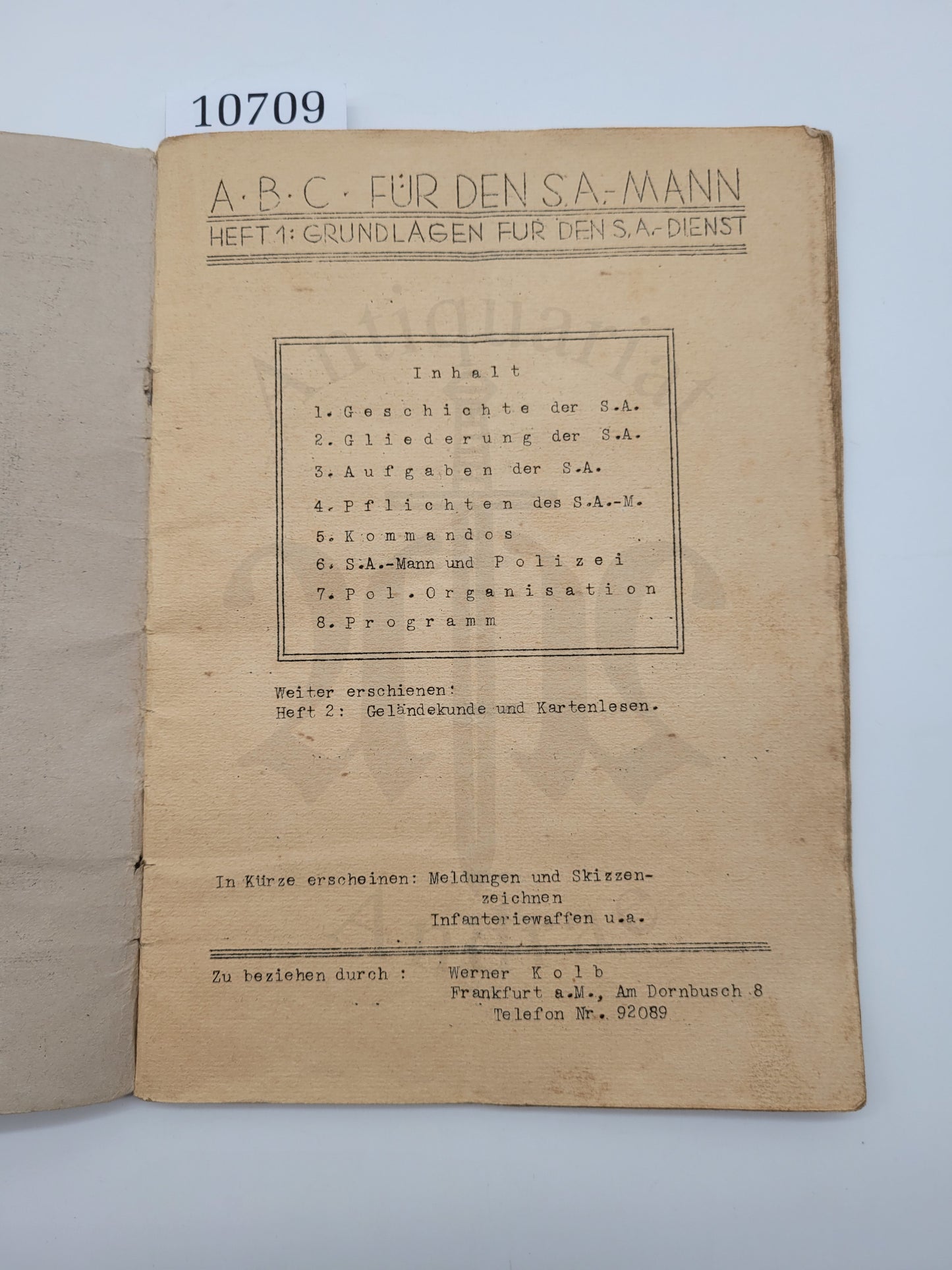 ABC für den SA Mann (Selten)