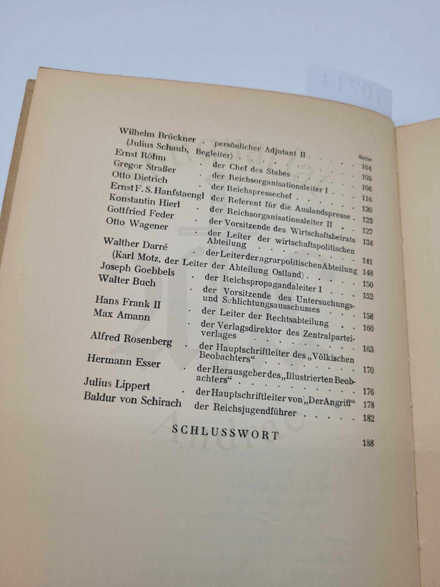 Die Männer um Hitler