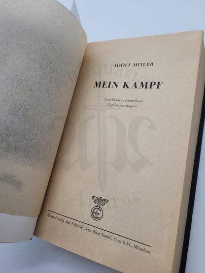 Mein Kampf Volksausgabe 1942 (Druckschrift)
