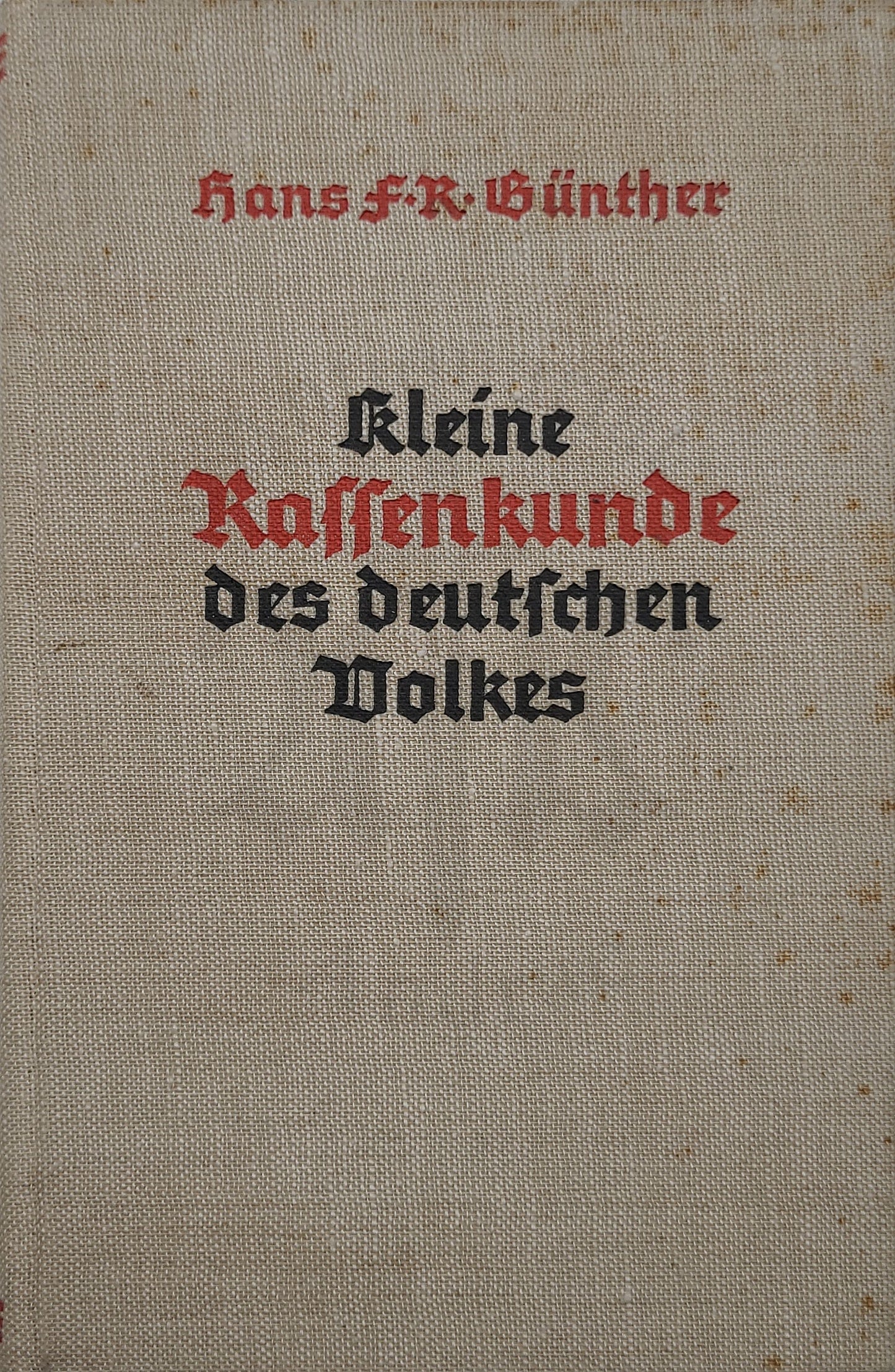 Kleine Rassenkunde des deutschen Volkes