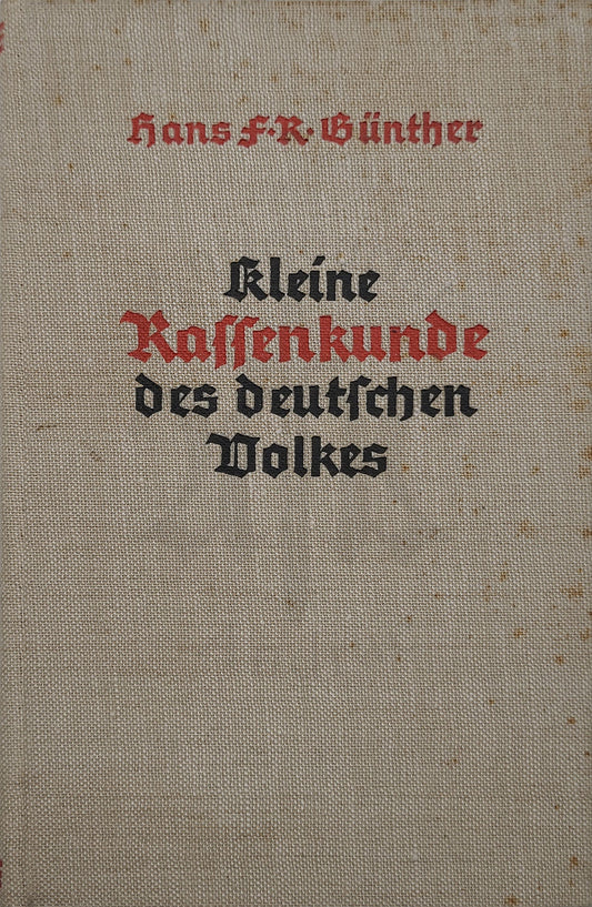 Kleine Rassenkunde des deutschen Volkes