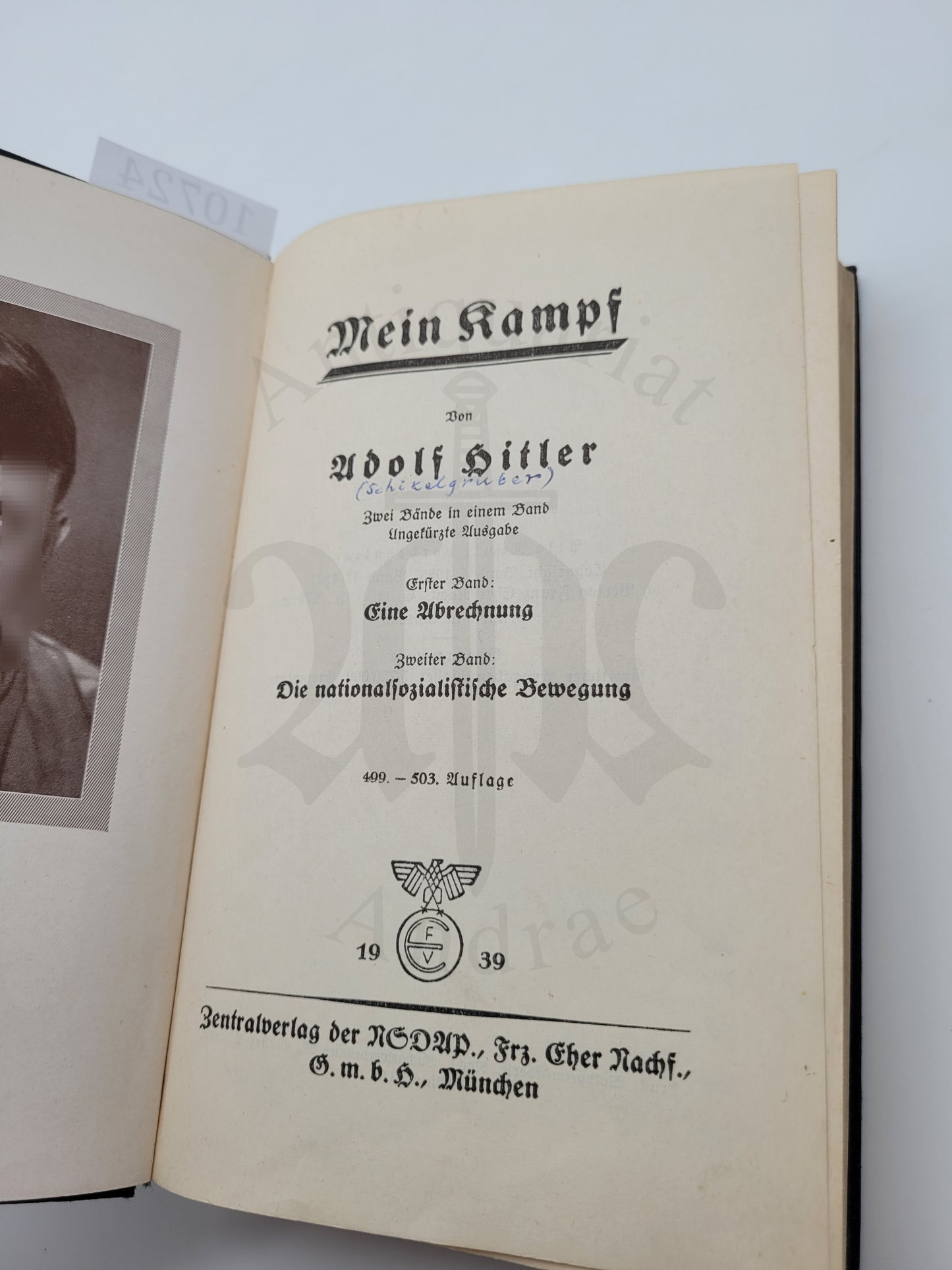 Mein Kampf Volksausgabe 1939