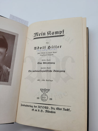 Mein Kampf Volksausgabe 1939