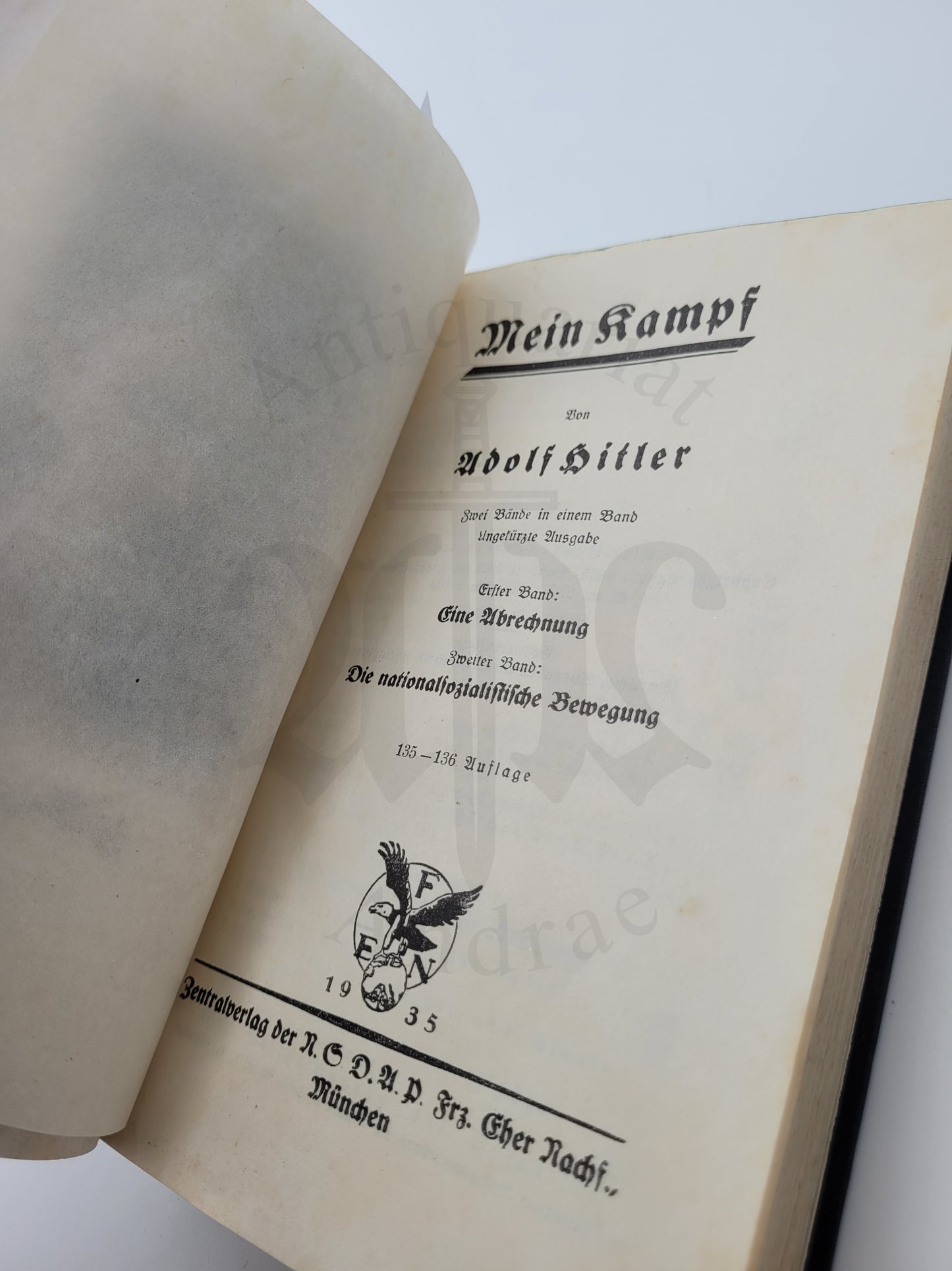 Mein Kampf Volksausgabe 1935 (Orig. Schutzumschlag)