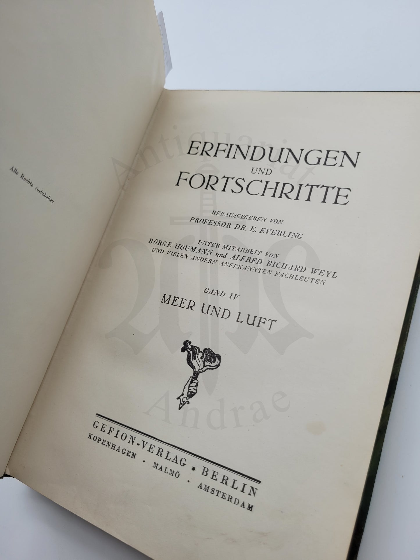 Erfindungen und Fortschritte Meer und Luft