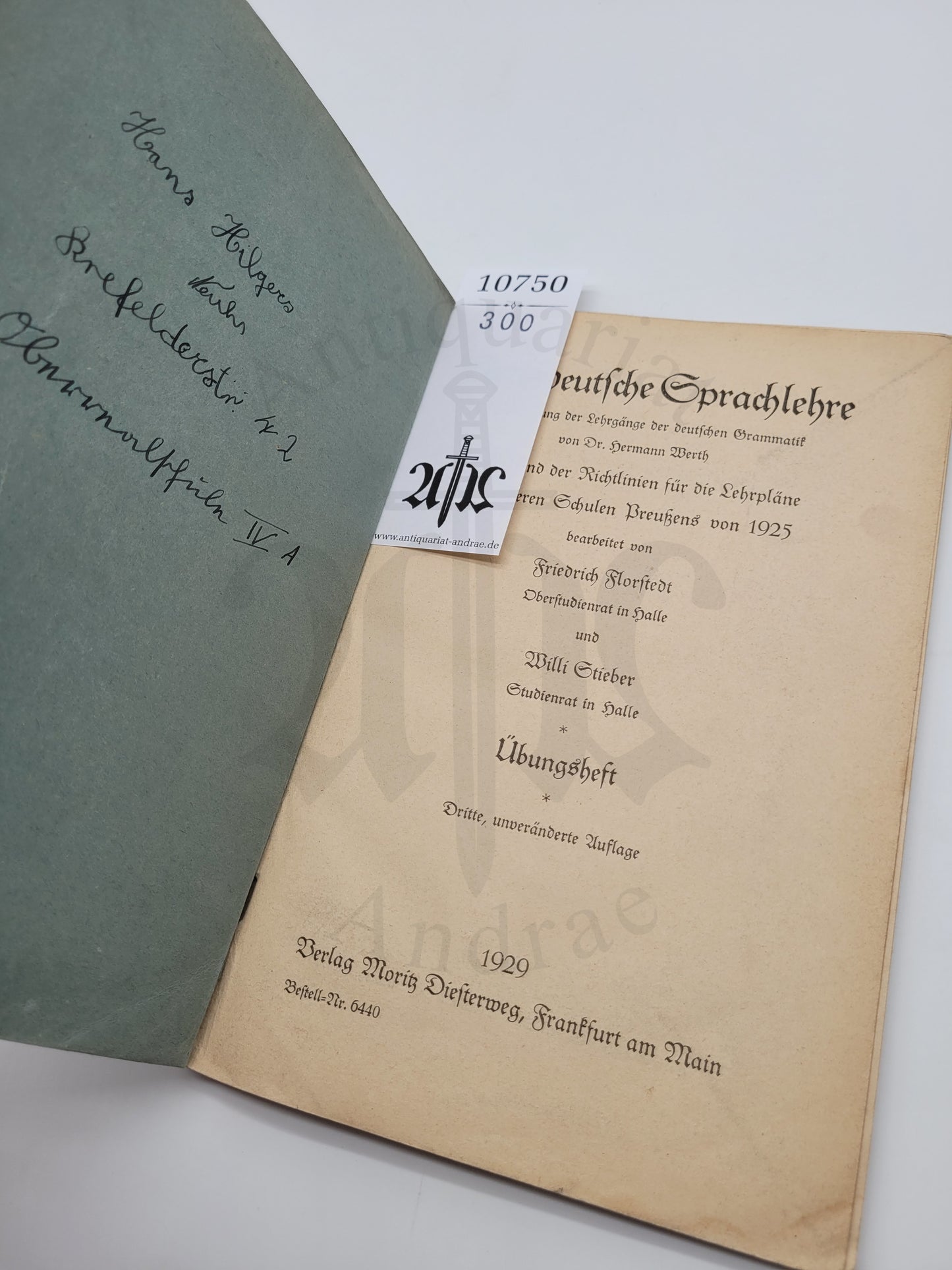 Neue deutsche Sprachlehre (Erster Teil + Übungsbuch)