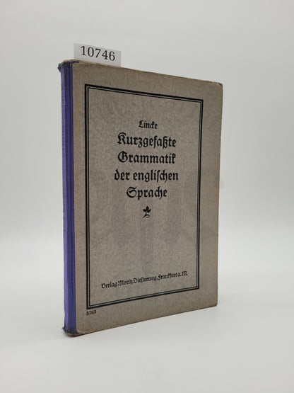 Kurzgefasste Grammatik der englischen Sprache