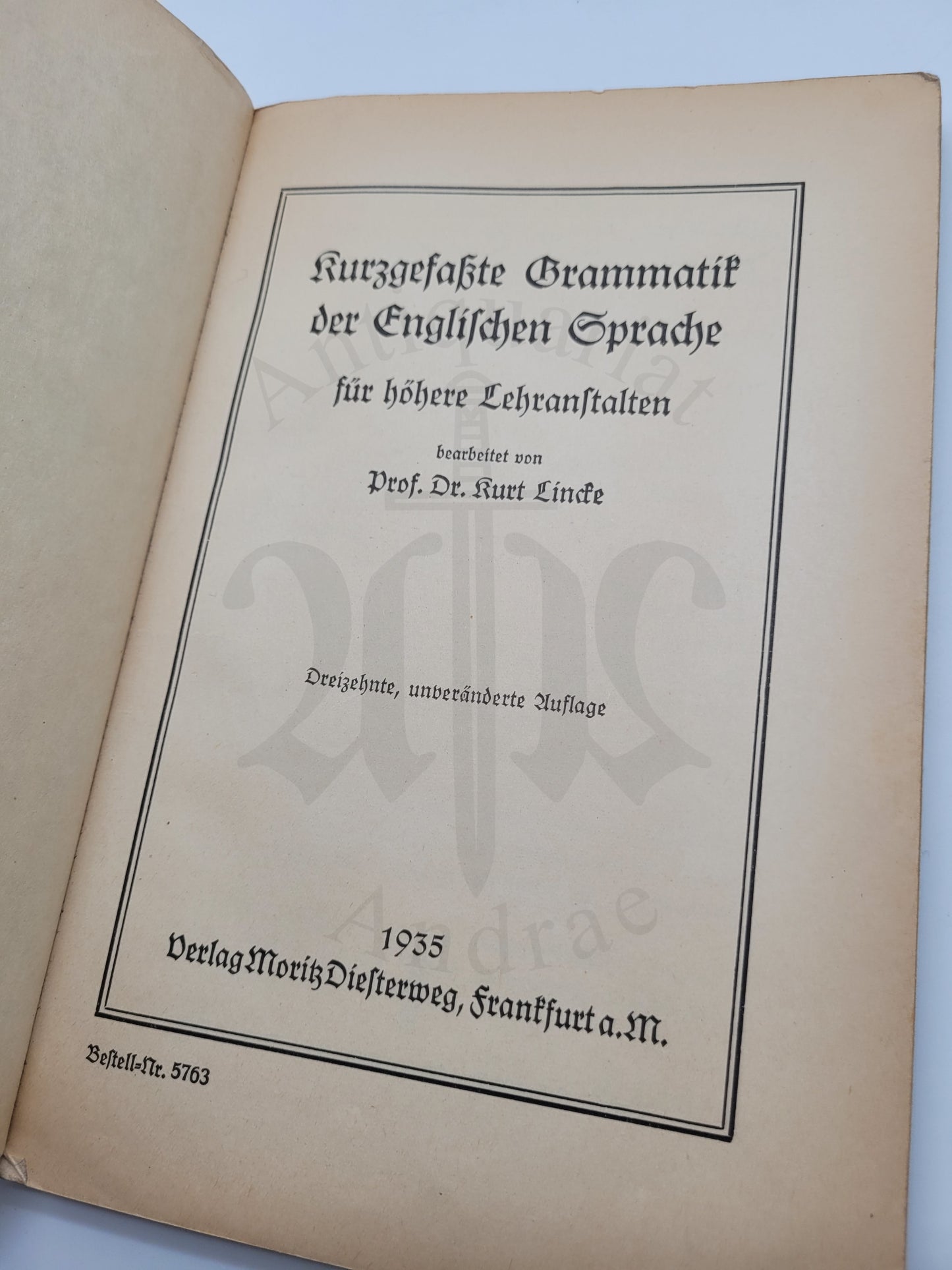 Kurzgefasste Grammatik der englischen Sprache