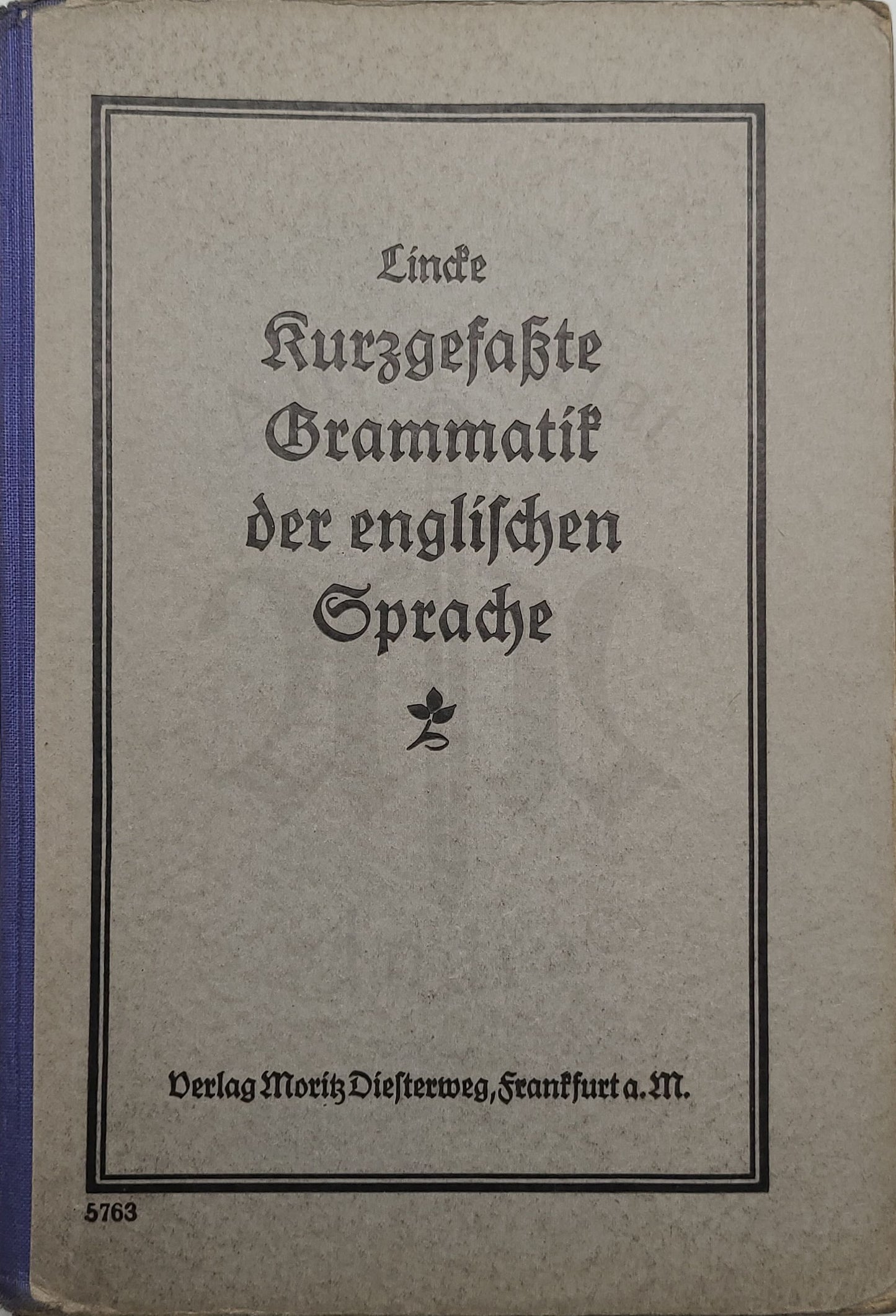 Kurzgefasste Grammatik der englischen Sprache