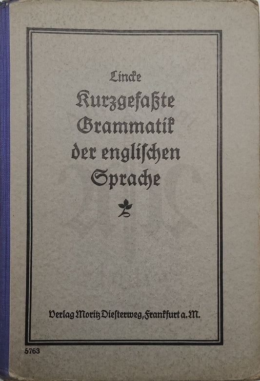 Kurzgefasste Grammatik der englischen Sprache