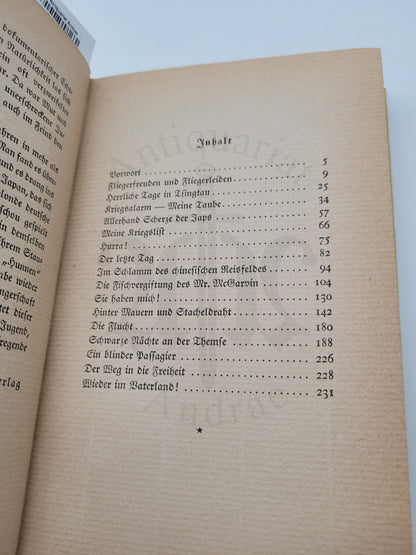 Die Abenteuer des Fliegers von Tsingtau (Orig. Schutzumschlag)